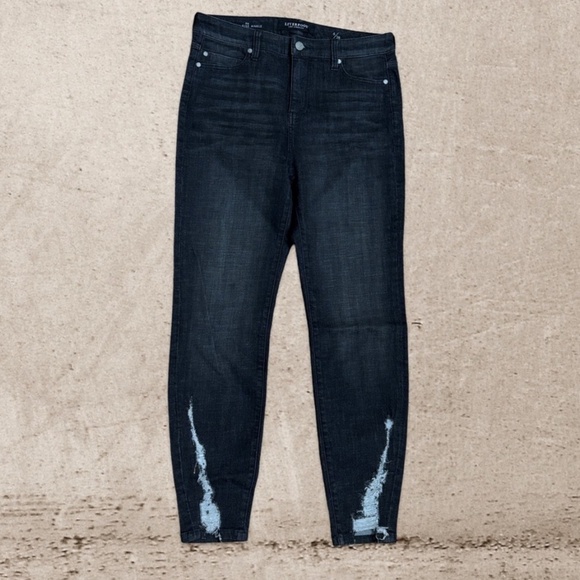 Liverpool Dark Wash Ankle Jeans - Picture 1 of 6